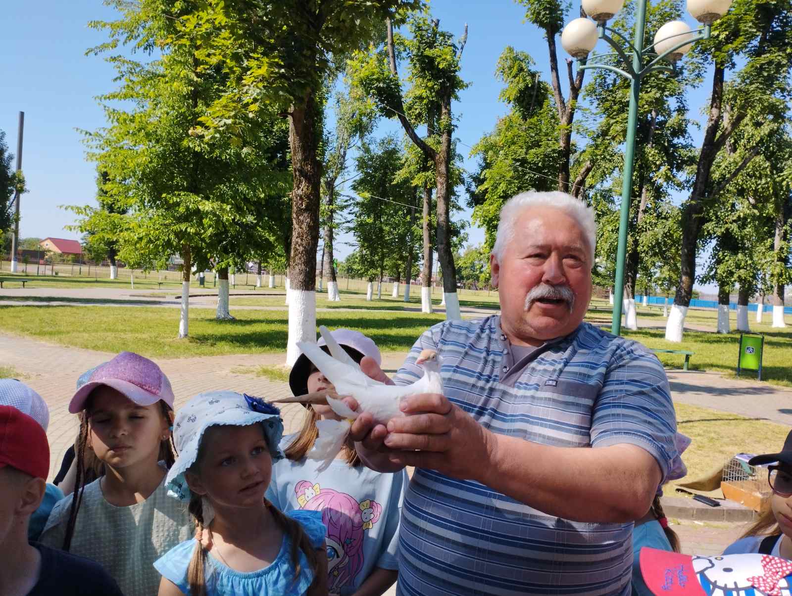 «Почему голубь символ мира?»: В Большеберестовицком лагере «Дружба» встретились с орнитологом-любителем