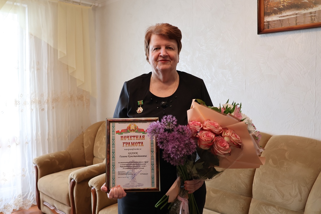 Почетный гражданин Берестовицкого района Галина Балюк отметила 70-летний юбилей