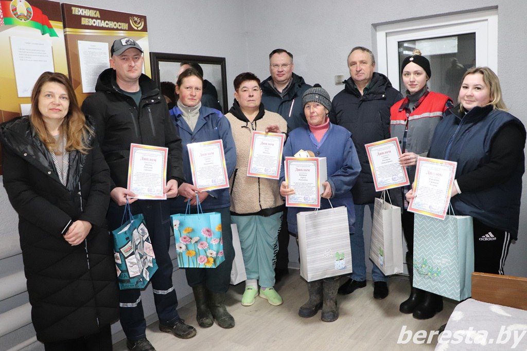 В ОАО «Малоберестовицкий элитхоз» наградили лучших животноводов