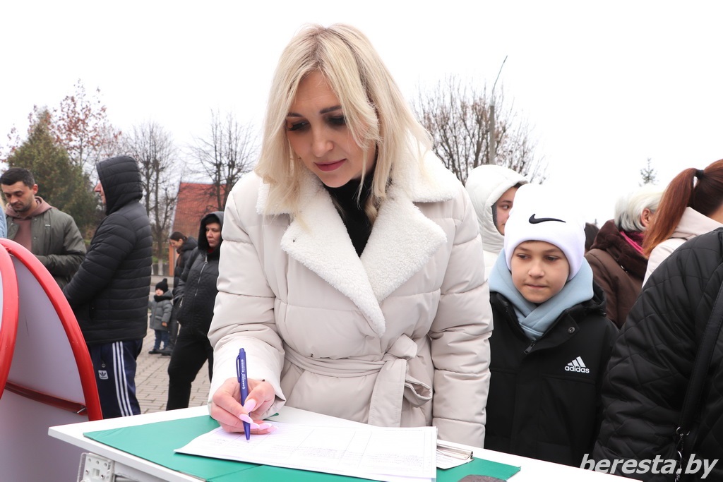 Пикет по сбору подписей для выдвижения кандидата в Президенты проходит в Большой Берестовице