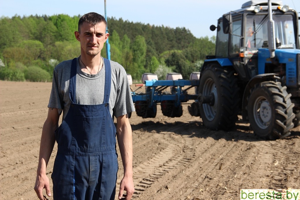 Сяргей Фунт у СВП "Аграмір" заняты на сяўбе кукурузы