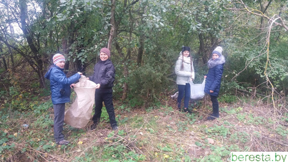 Учащиеся Большеэйсмонтовской средней школы  приняли участие в акции «Чистый лес»