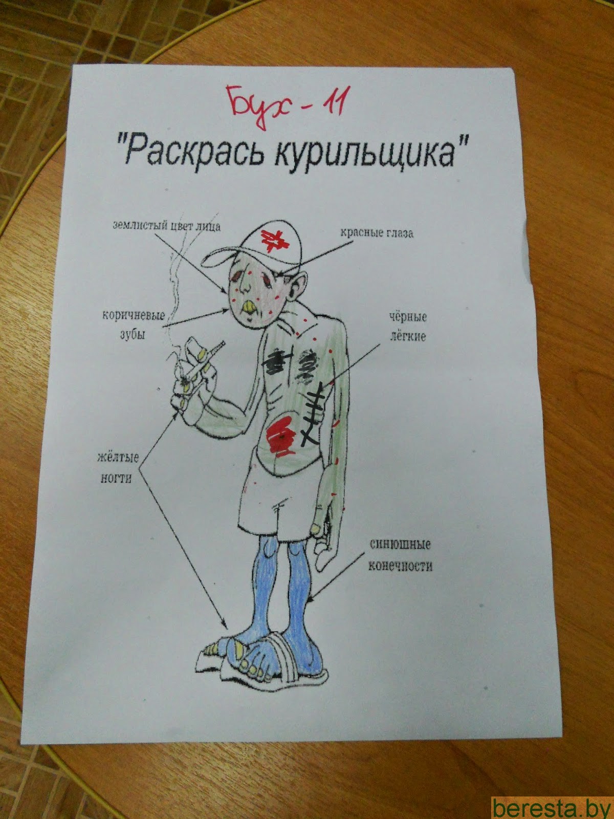 В Берестовицком лицее дали бой курению