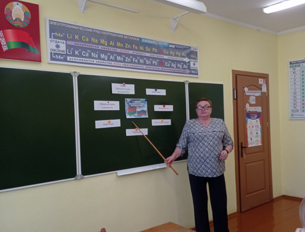 В Стародворецкой базовой школе прошел единый урок, посвященный Дню единения народов Беларуси и России