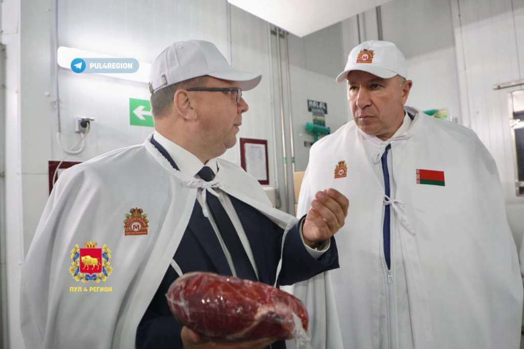 Юрий Караев и Константин Бурак посетили ОАО «Гродненский мясокомбинат»