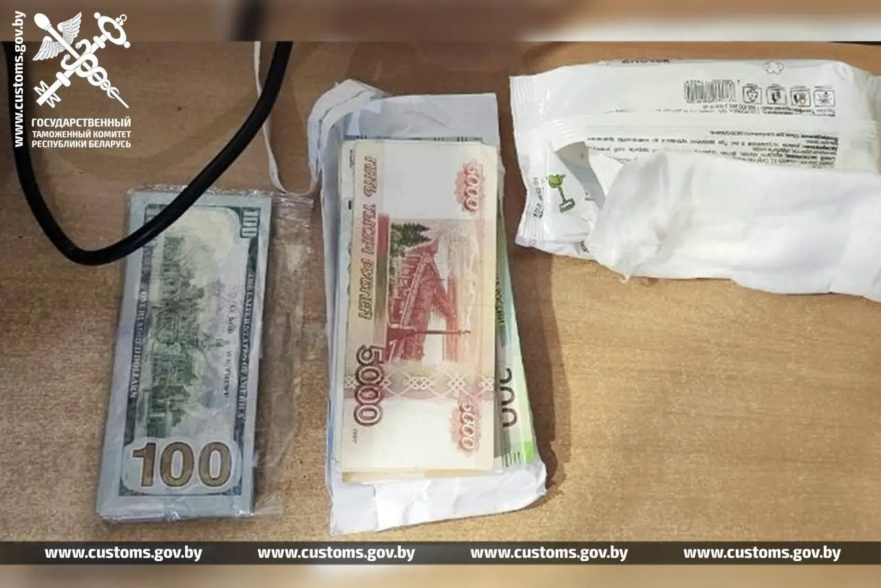 Семейная пара на границе спрятала крупную сумму валюты в пачках от салфеток