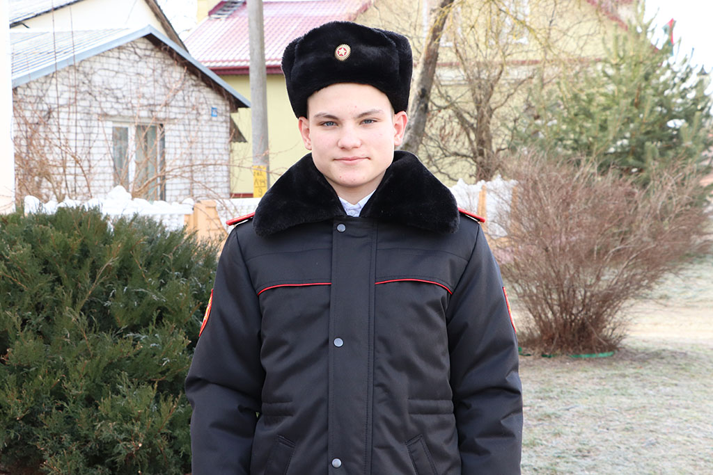 Бераставічанін Ягор Хілюта, кадэт Гродзенскага абласнога кадэцкага вучылішча, служыць Радзіме з дзяцінства