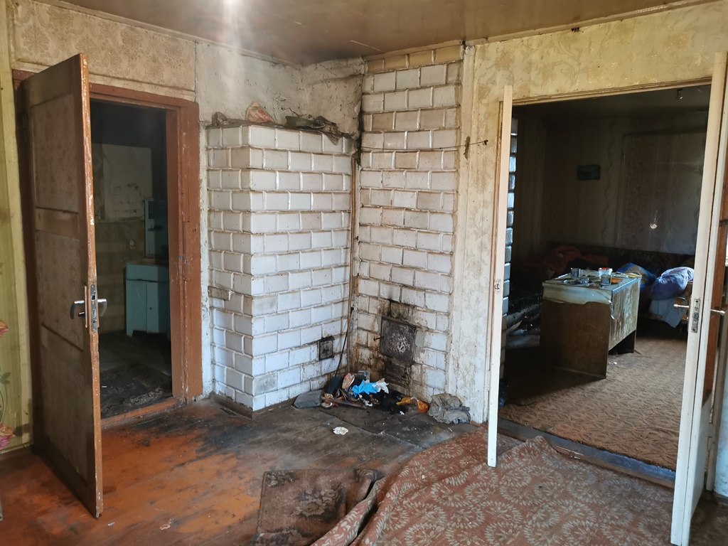 В агрогородке Пограничный горел дом