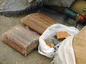 Обнаружен тайник   со взрывчаткой