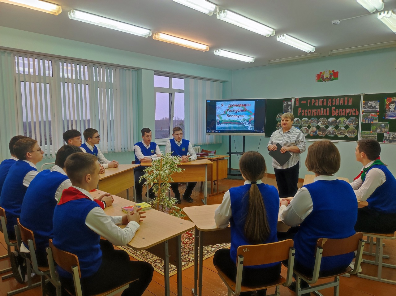 В Макаровской средней школе прошло районное методическое объединение руководителей по военно-патриотическому воспитанию