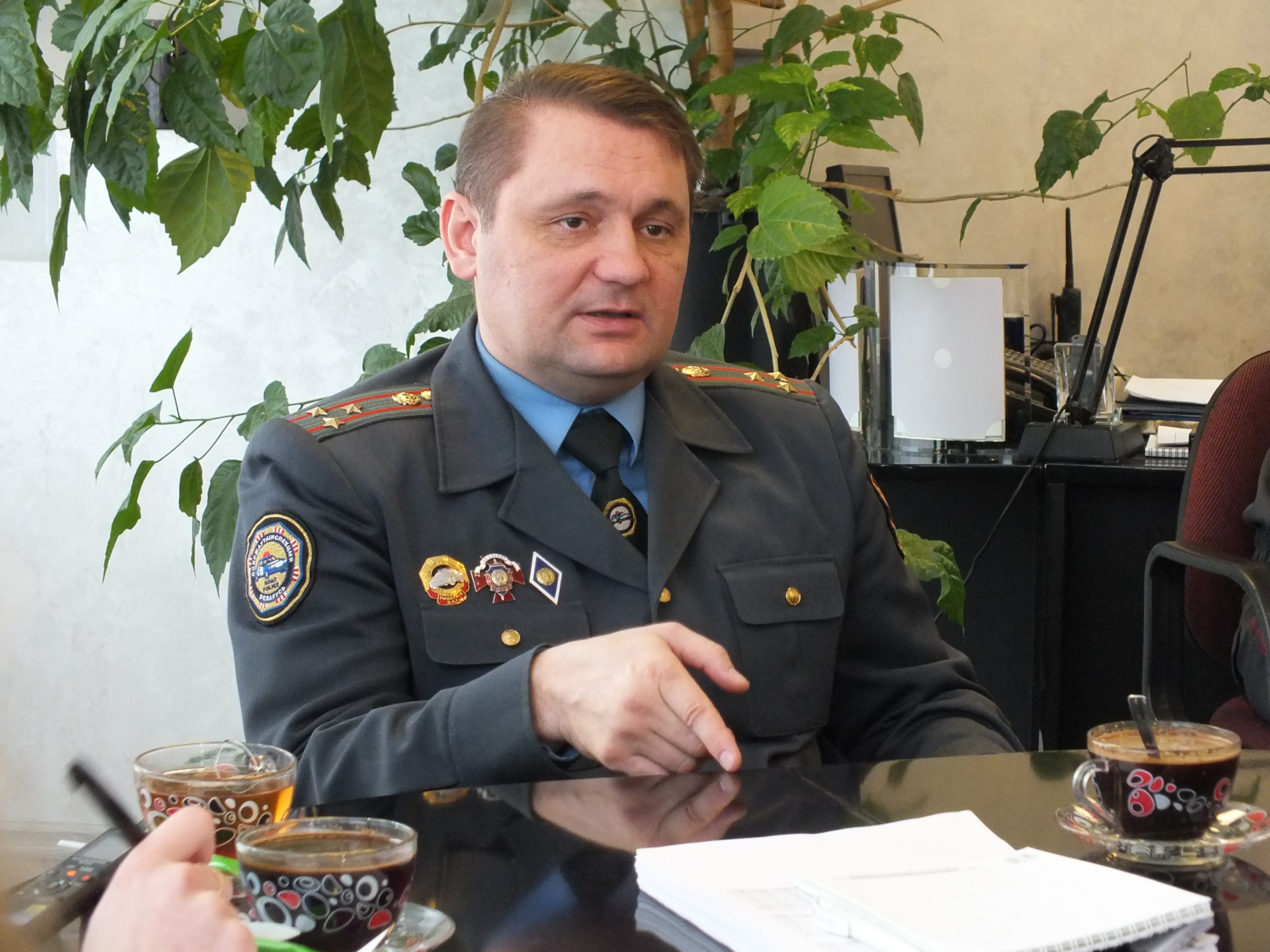 Начальник управления ГАИ УВД Гродненского облисполкома провел пресс-конференцию для представителей региональных СМИ