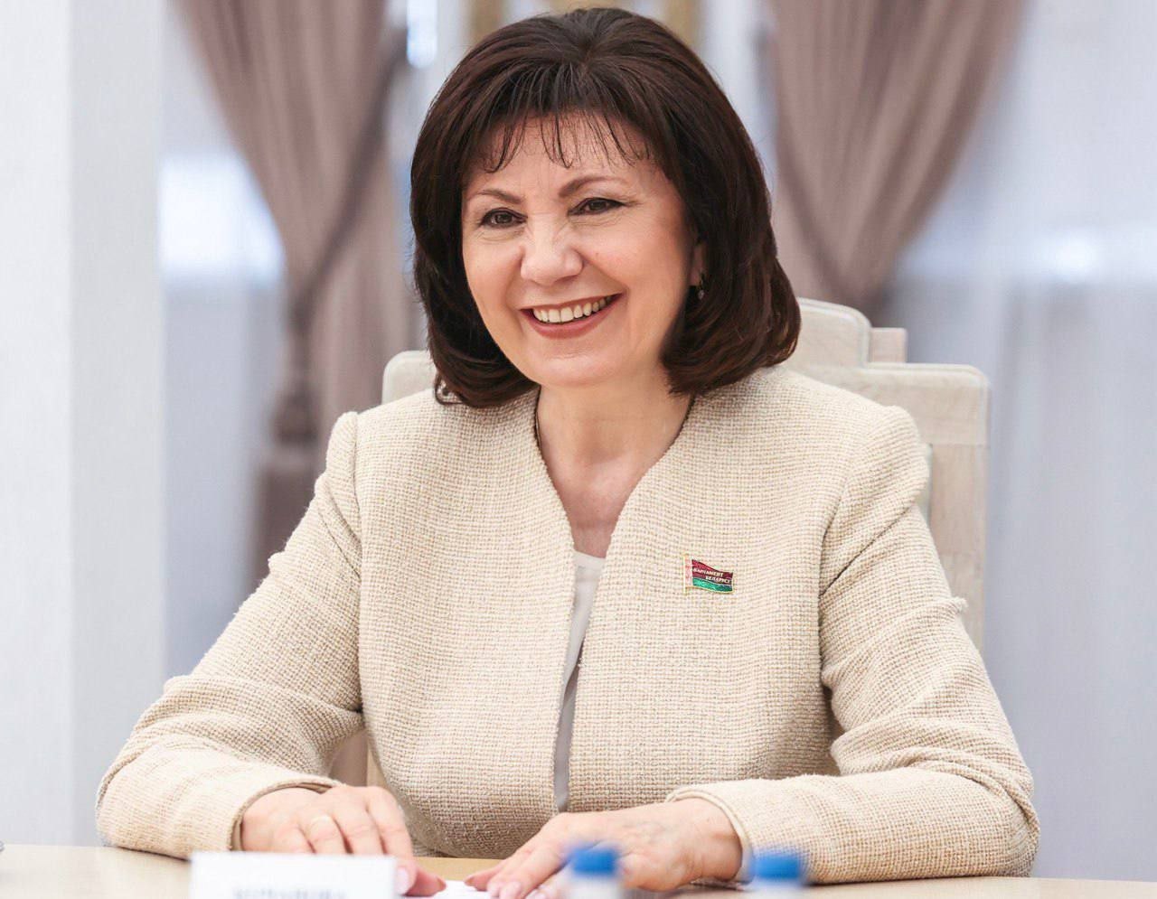Поздравление председателя Совета Республики Национального собрания Беларуси Натальи Качановой с Днем Победы
