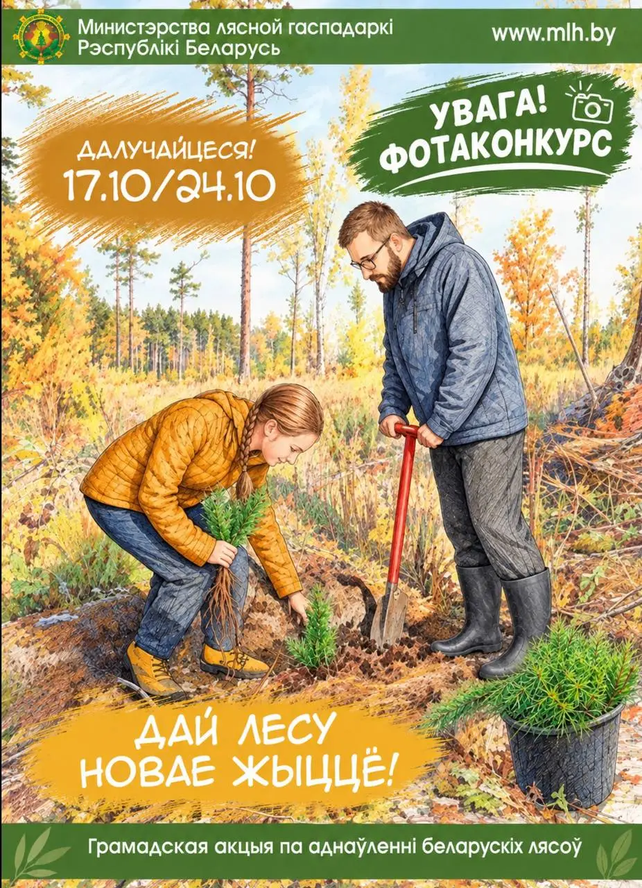 Гродненское ГПЛХО запускает фотоконкурс «Дай лесу новае жыццё!»