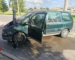 В Большой Берестовице горел автомобиль