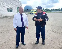 Председатель Комитета госконтроля Василий Герасимов посетил хозяйства Гродненщины