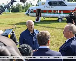 Александр Лукашенко посещает Вилейский район