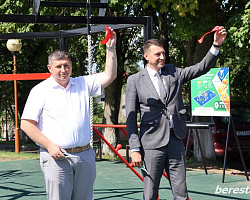 Открытие сразу двух спортивных площадок состоялось в Берестовицком районе